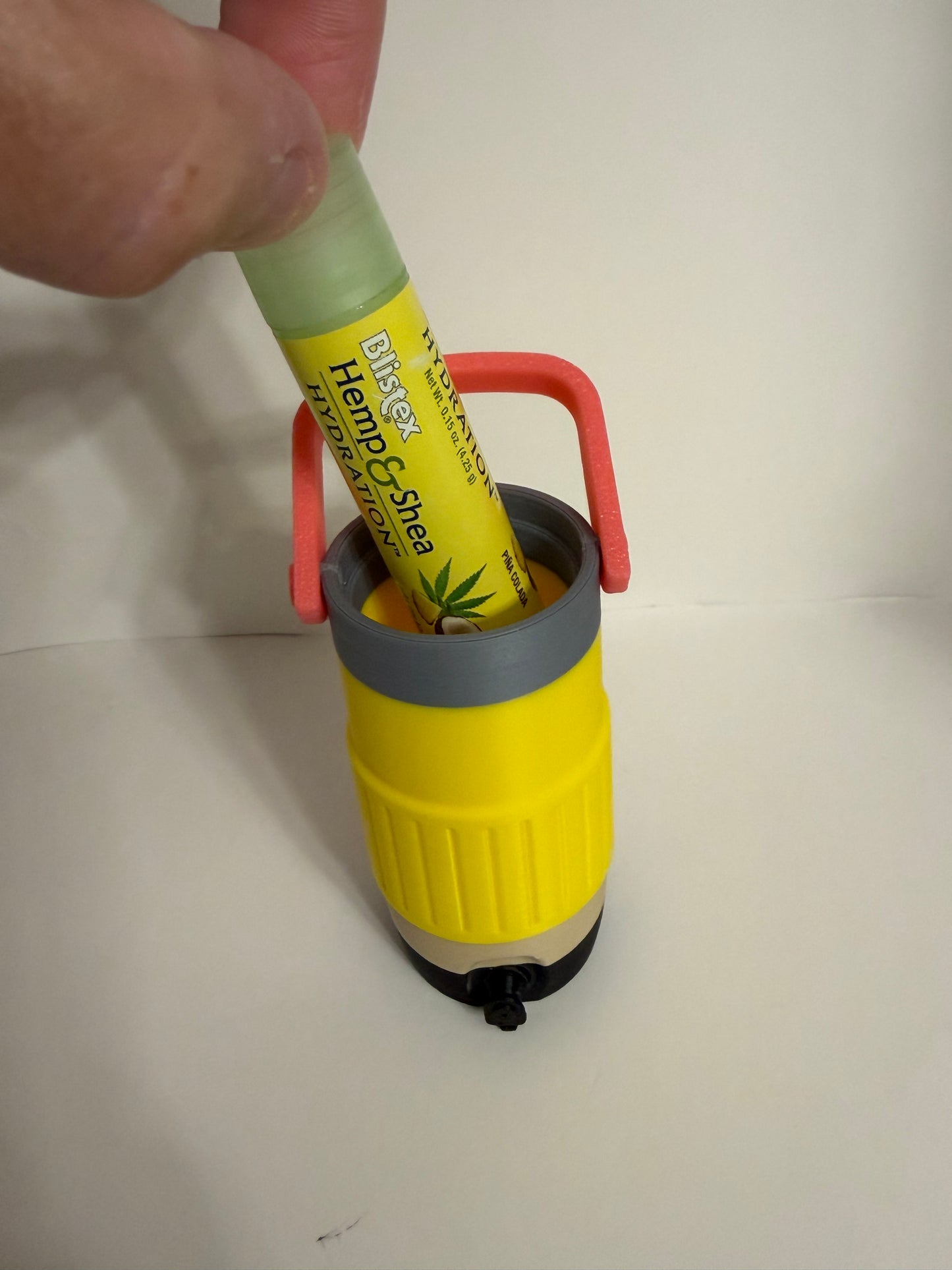 Mini ChapStick Tumbler Keychain Holder – 3D Printed Lip Balm Holder with Clip&nbsp;