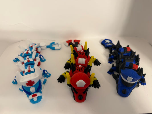 First Responder Pocket Friends – Articulated 3D Printed Dragons