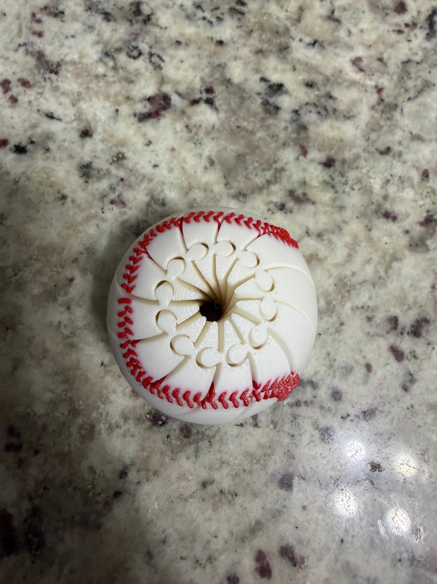Softball Flexi Fidget Ball – 3D Printed Collapsible Softball Toy