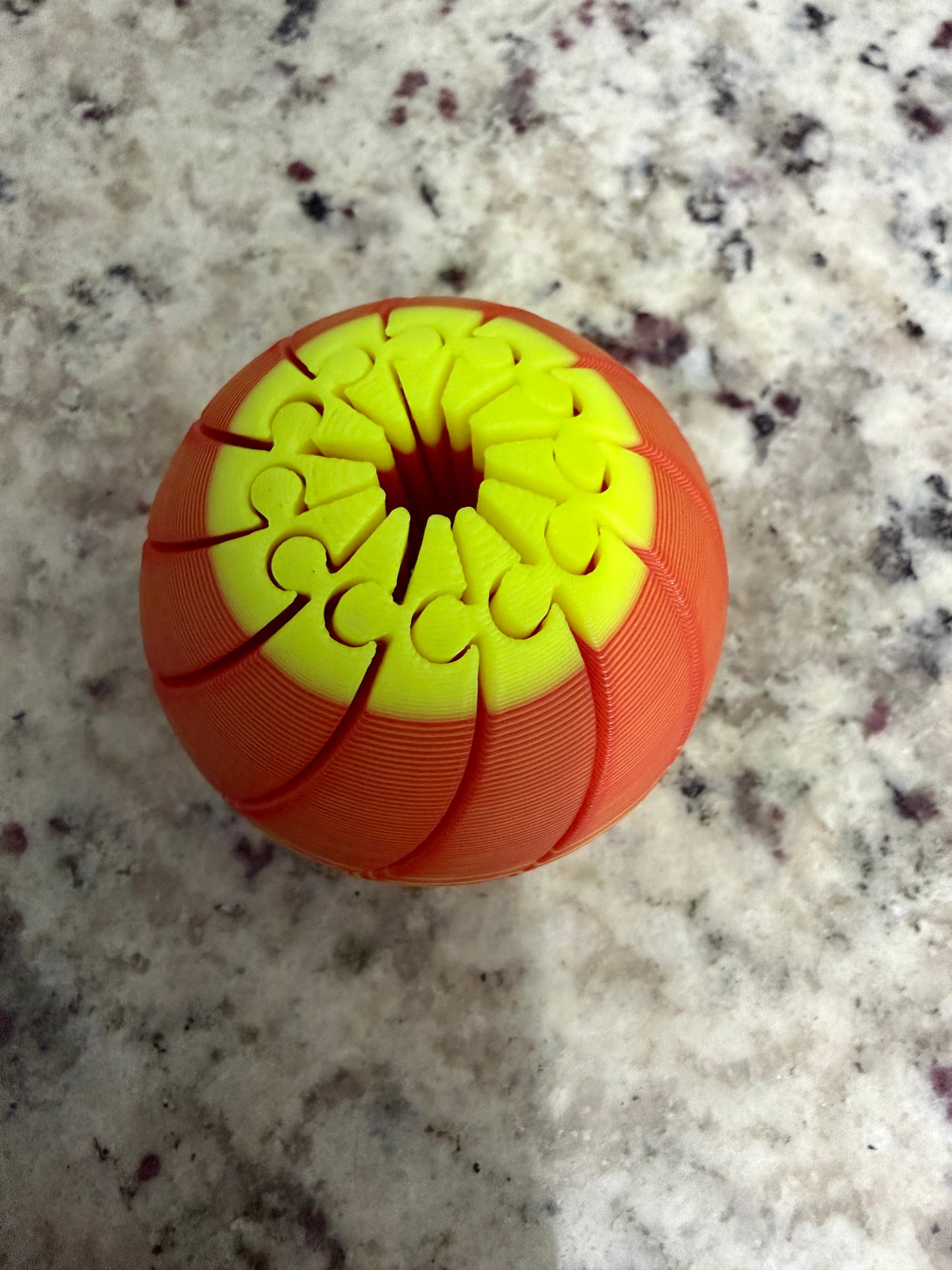 Softball Flexi Fidget Ball – 3D Printed Collapsible Softball Toy