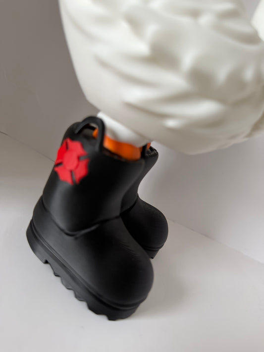 Firefighter Goose - 9 Inches tall 3D Printed Decor – Handmade Fire Rescue Goose Statue