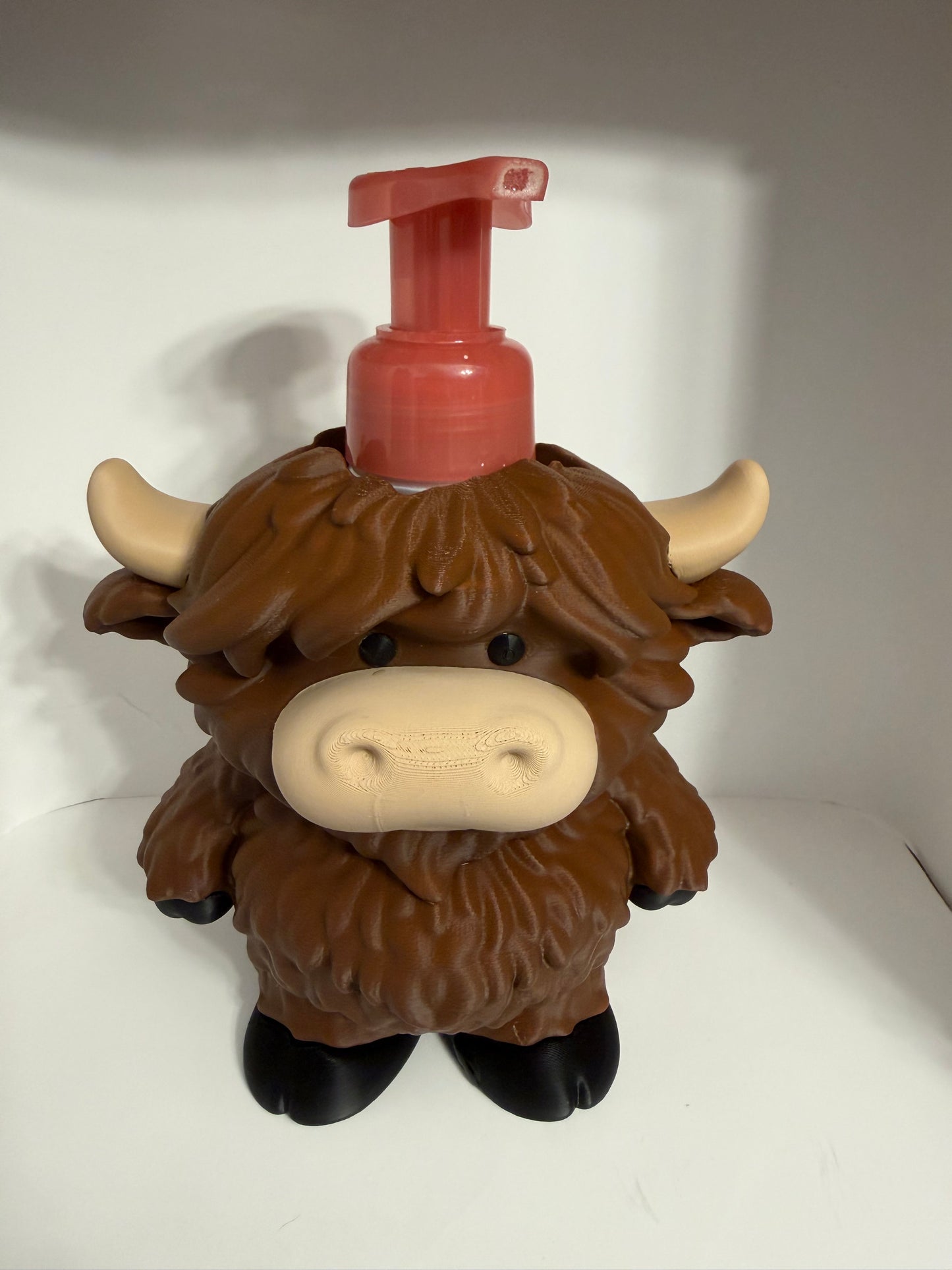 Highland Cow Soap Dispenser Holder